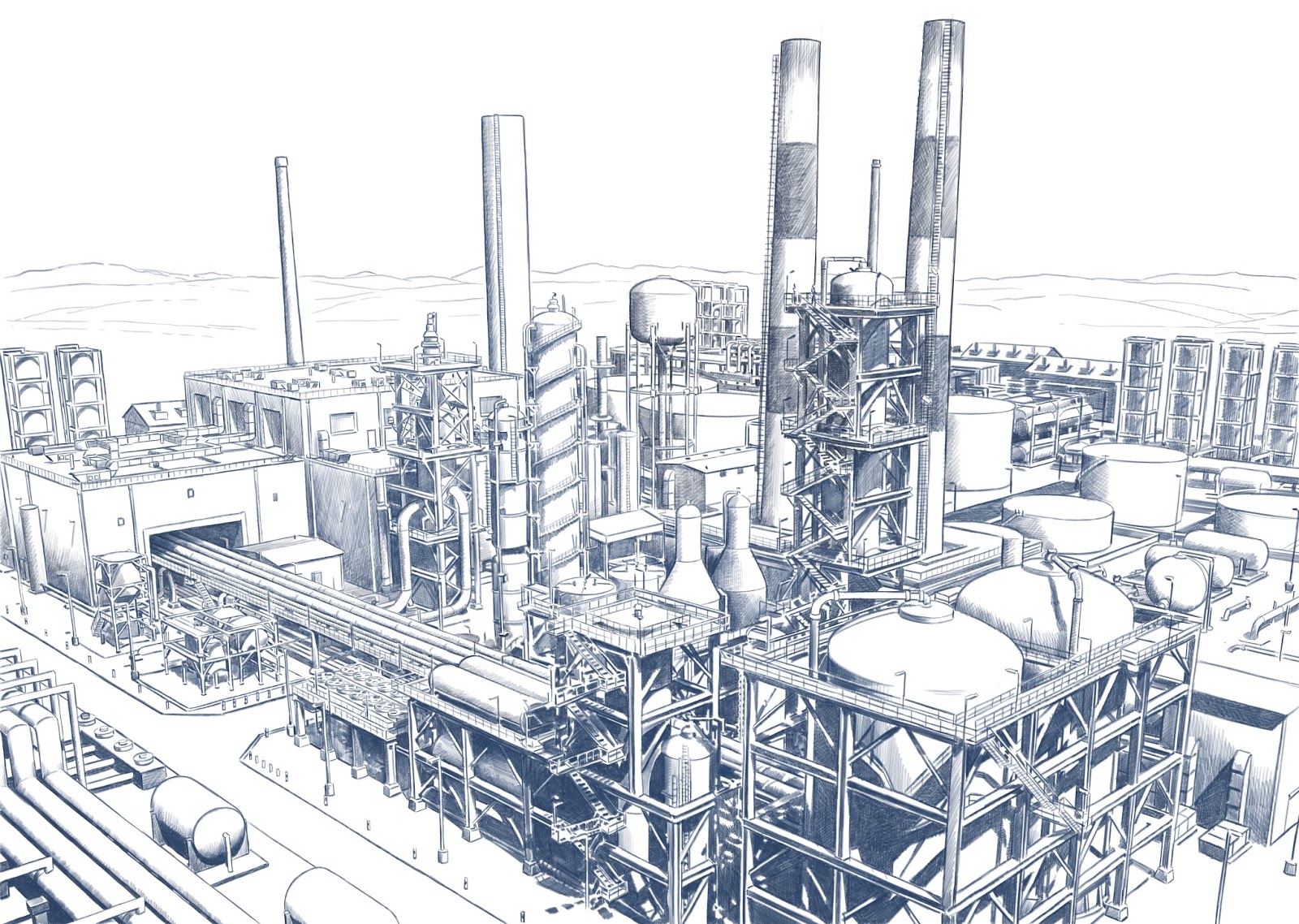 Refinery Drawing at Explore collection of Refinery