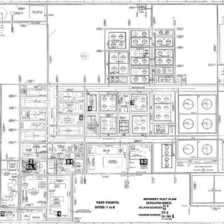 320x320 local position of eight sites in the industrial zone - Refinery Drawing