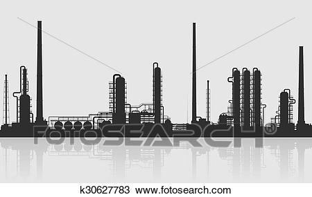 450x285 oil refinery drawing - Refinery Drawing