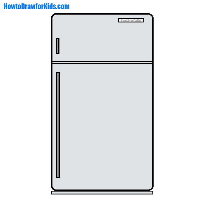 700x686 How To Draw A Refrigerator For Kids How To Draw For Kids - Refrigerator Drawings
