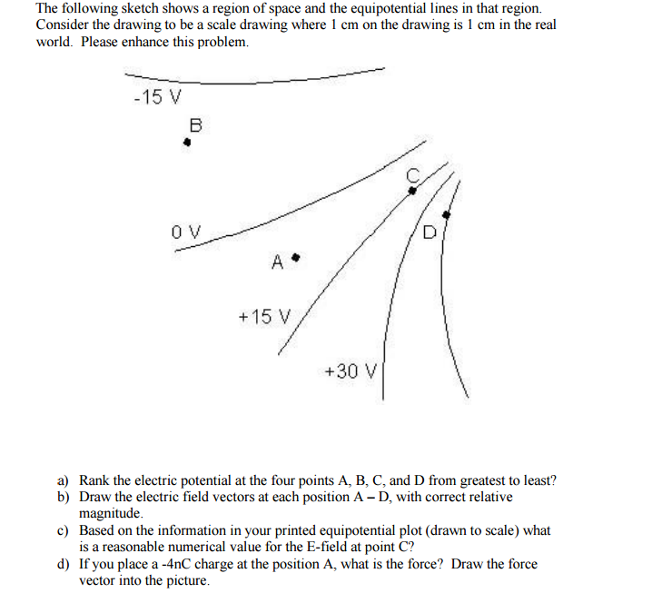 718x664 solved the following sketch shows a region of space and t - Region Drawing