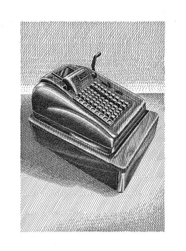 375x507 old cash register drawing - Register Drawing