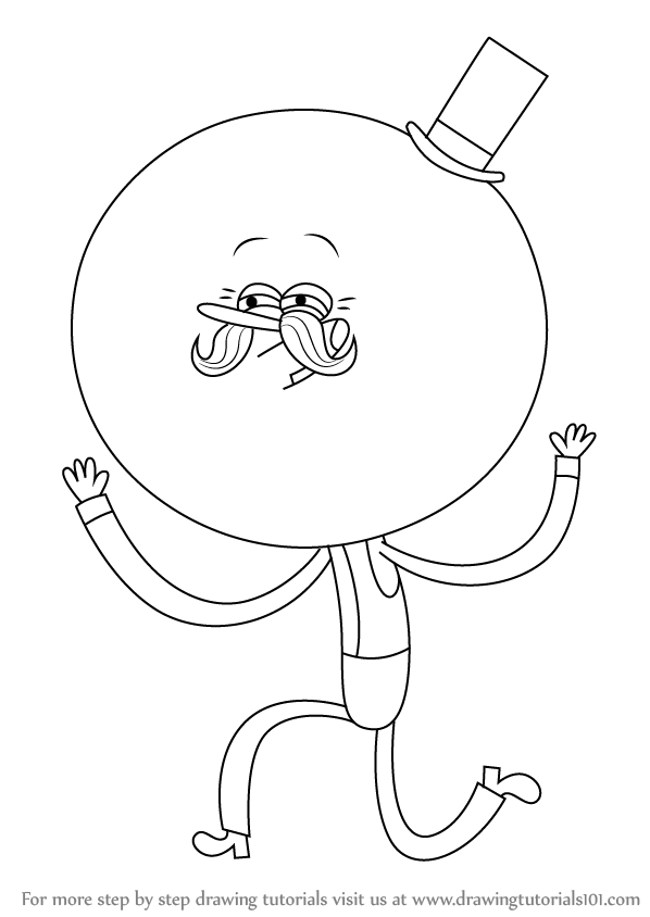 598x844 Learn How To Draw Pops From Regular Show - Regular Drawing