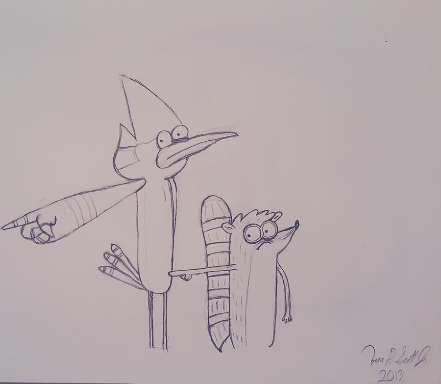 900x783 Regular Show Sketch Drawing - Regular Drawing