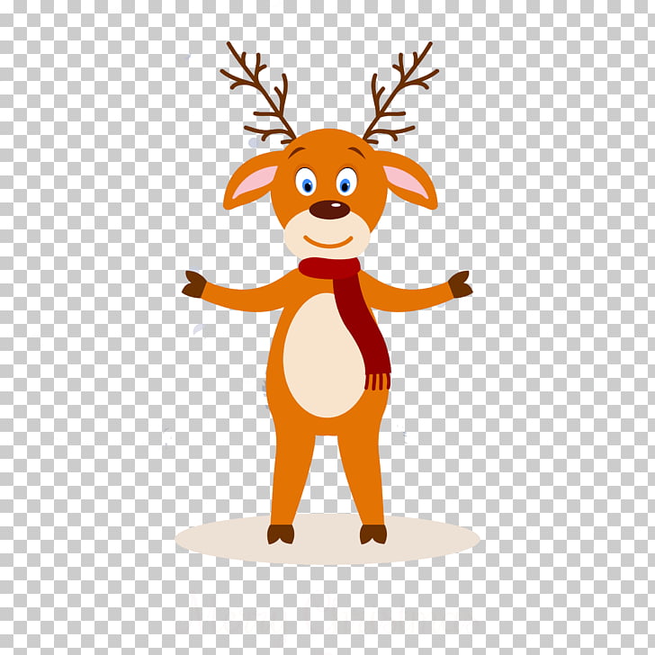 728x728 rudolph reindeer elk santa claus drawing, cartoon christmas - Reindeer Cartoon Drawing