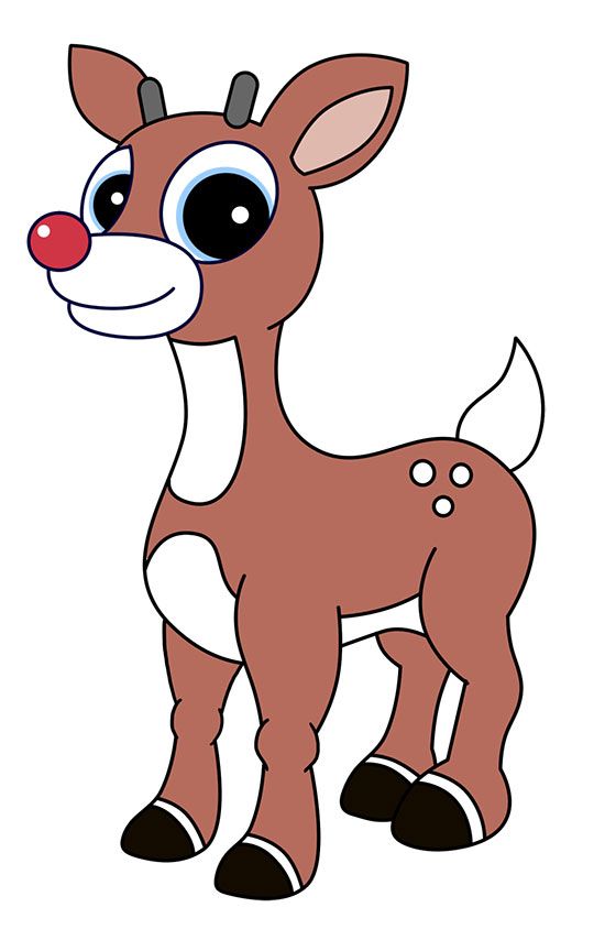 540x854 rudolph the red nosed reindeer cartoon drawing image drawing - Reindeer Cartoon Drawing