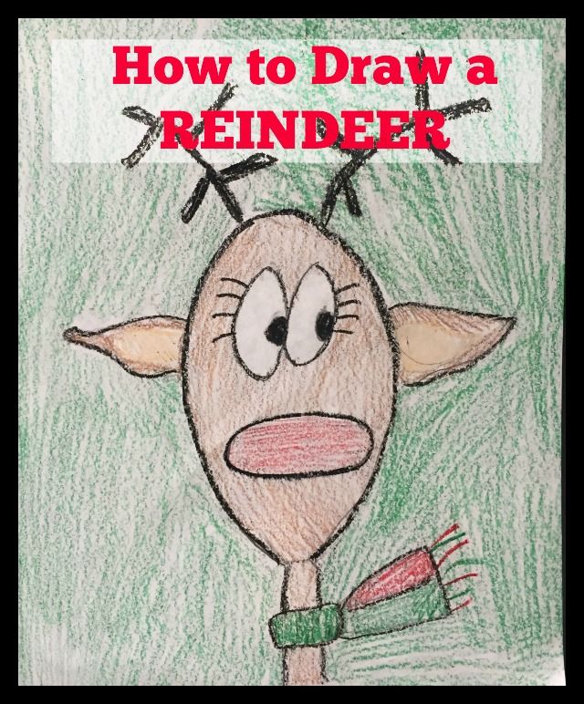 640x772 how to draw a reindeer easy directed drawing for kids autism - Reindeer Directed Drawing