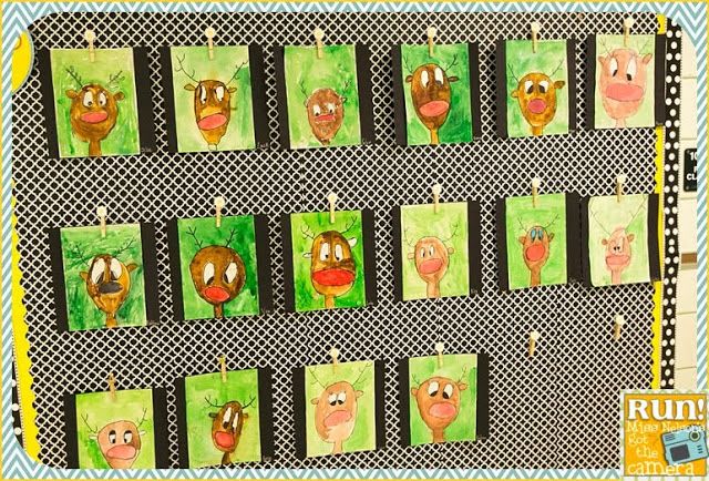 640x434 reindeer from a directed drawingpainted with watercolors - Reindeer Directed Drawing