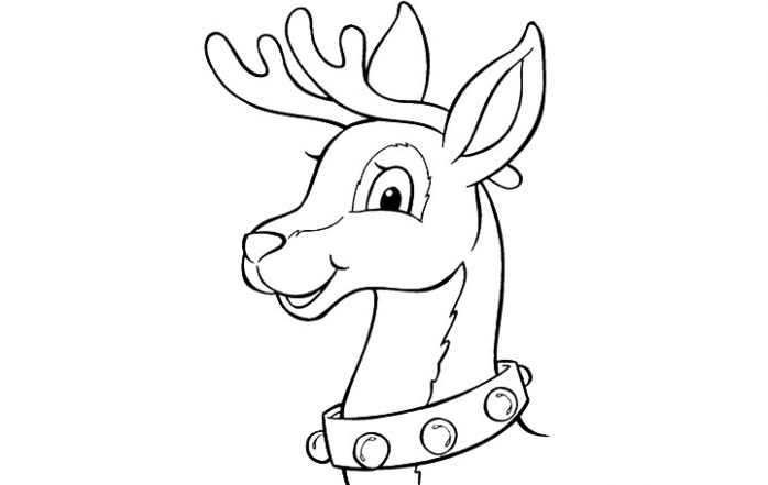 Reindeer Drawing Template at PaintingValley.com | Explore collection of ...