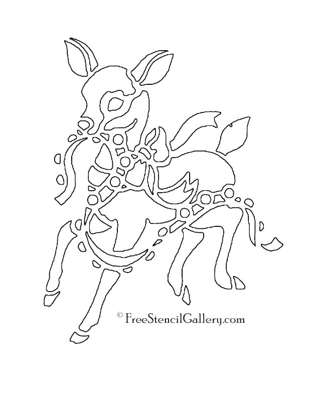 618x801 Reindeer Outline Template Cut Out Templates Face - Reindeer Drawing Template
