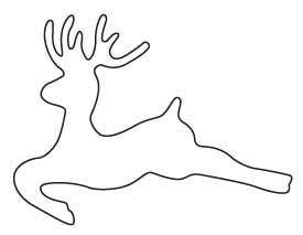 Reindeer Drawing Template at PaintingValley.com | Explore collection of ...