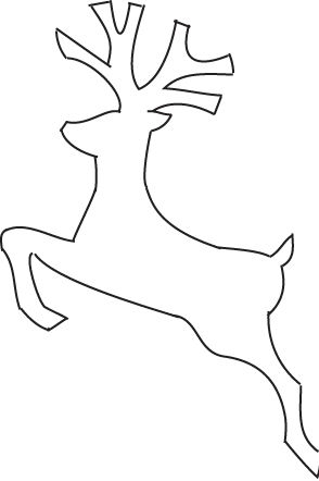 Reindeer Drawing Template at PaintingValley.com | Explore collection of ...