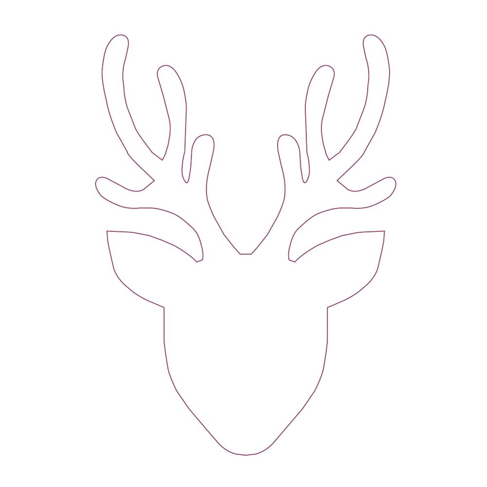 Reindeer Drawing Template at Explore collection of