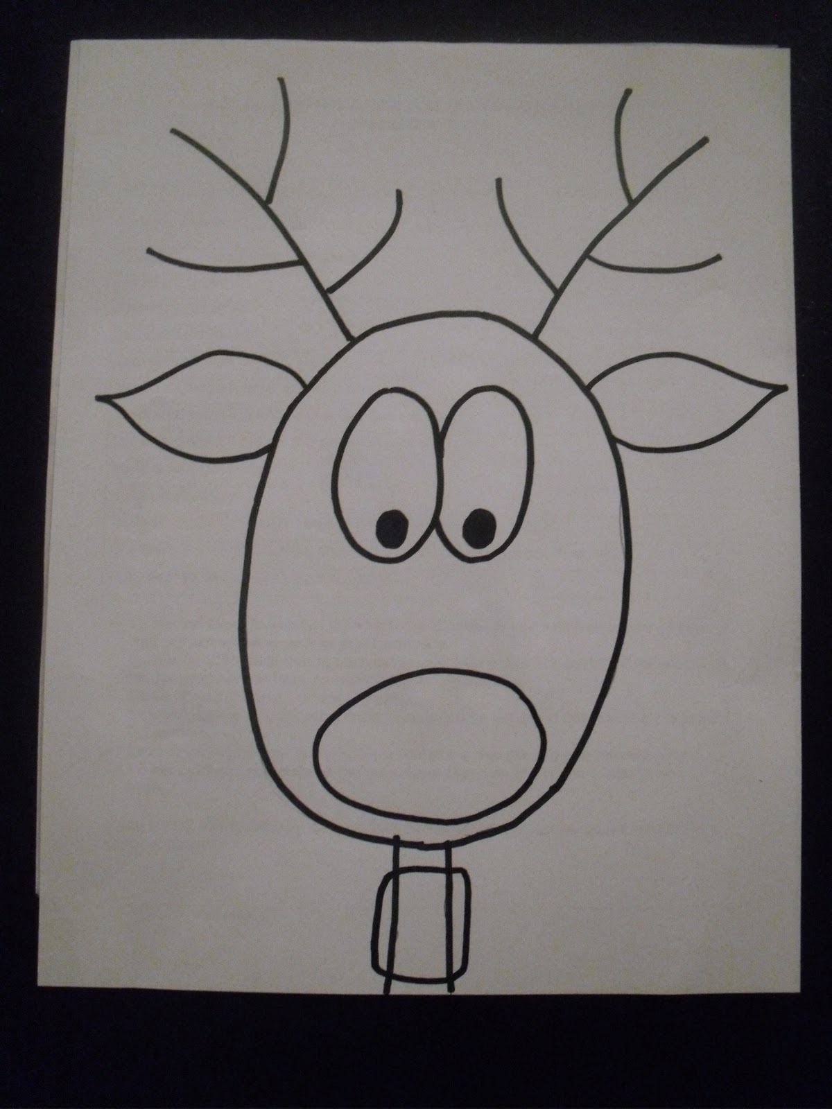 Reindeer Face Drawing At Paintingvalley Com Explore Collection