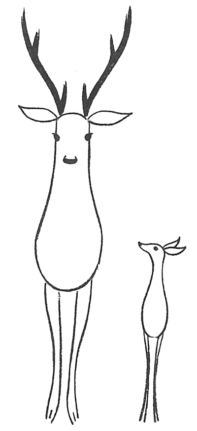 400x876 How To Draw Easy Reindeer Or Deer For Preschoolers And Kids - Reindeer Face Drawing