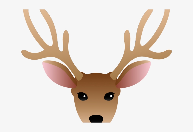 820x560 Christmas Drawing Reindeer Face Transparent Png - Reindeer Face Drawing