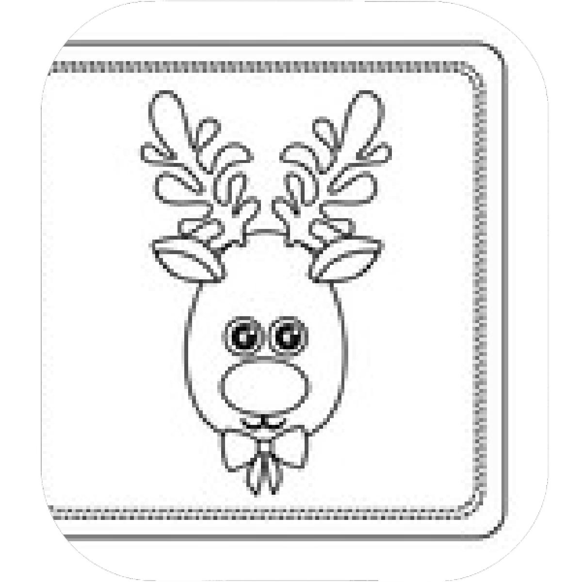 1200x1200 Designs Mein Mousepad Design Mousepad Selbst Designen - Reindeer Face Drawing