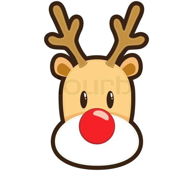 678x600 how to draw a reindeer with how to draw a cartoon reindeer head - Reindeer Head Drawing