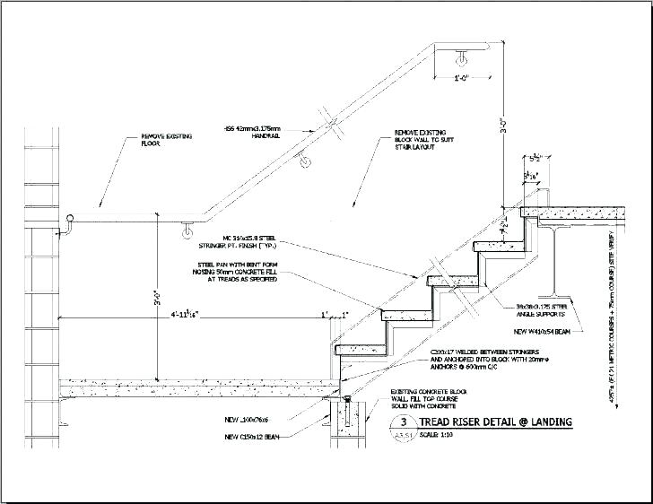 Reinforced Concrete Stairs Detail Drawing at PaintingValley.com ...