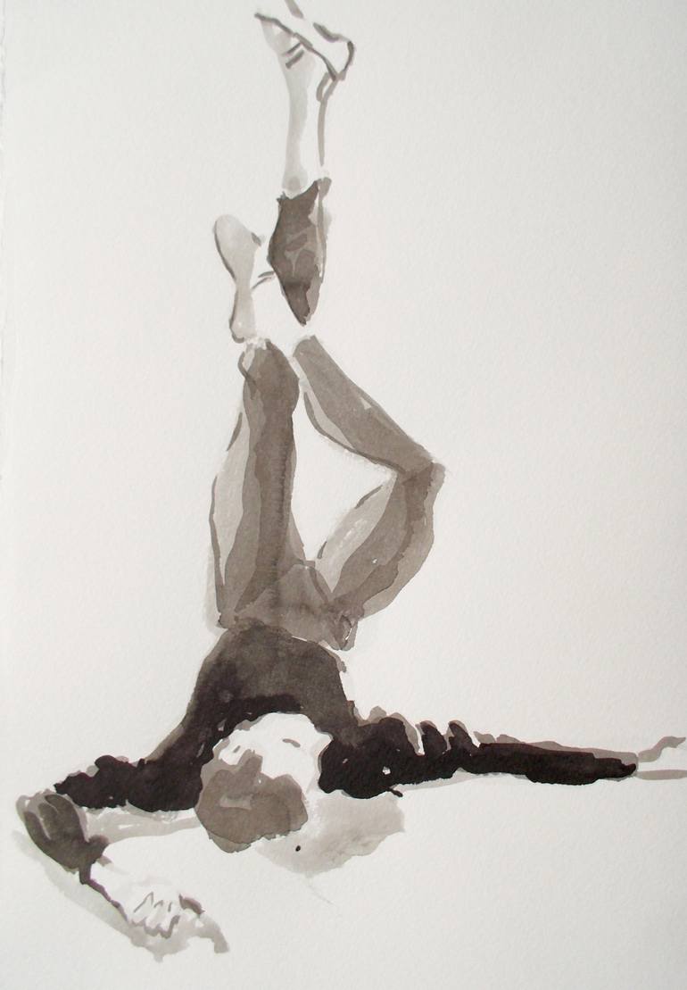 770x1109 Male Dancer Relaxing Drawing - Relaxing Drawing