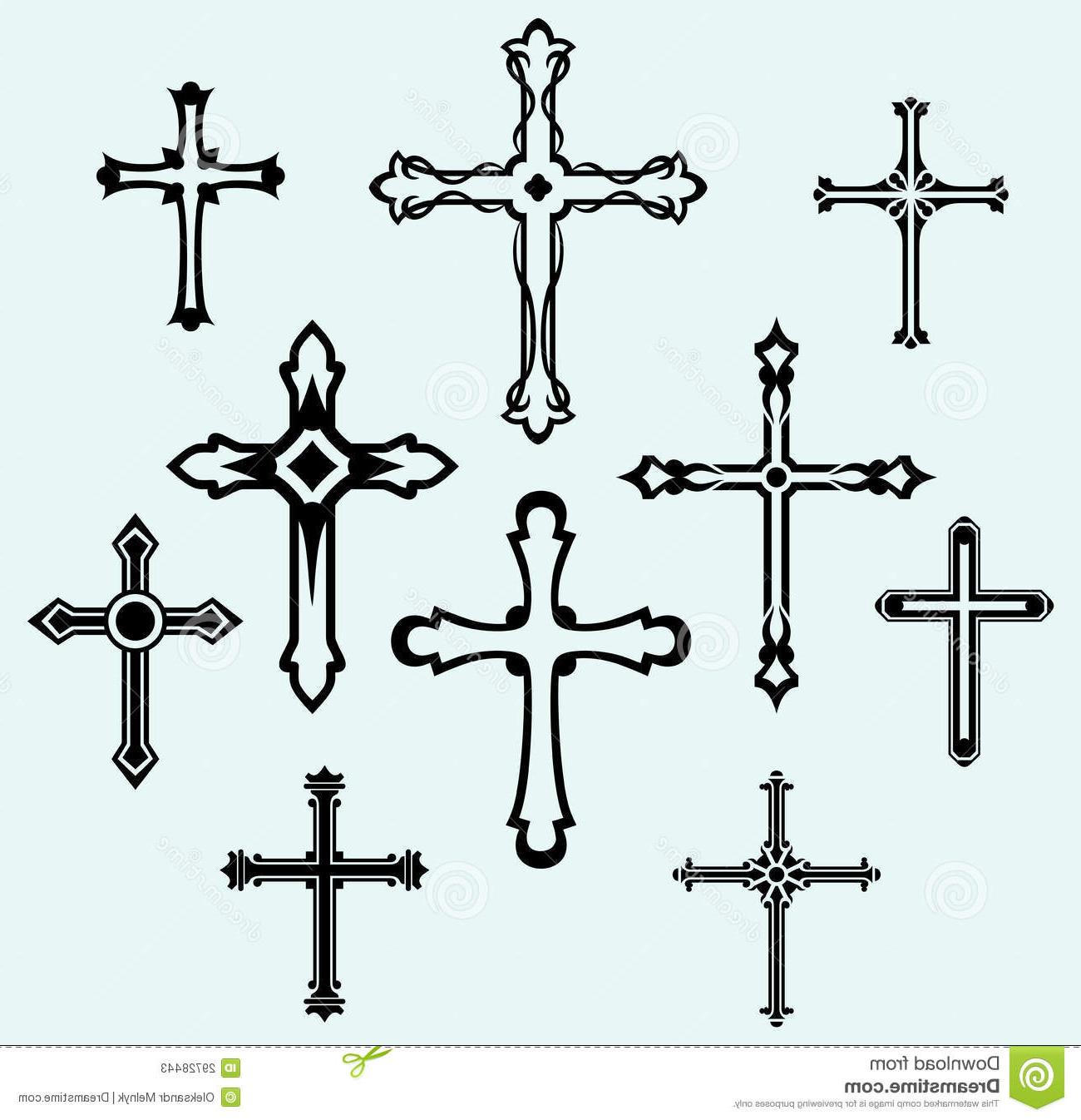 1300x1346 best free religious cross design collection vector drawing - Religious Cross Drawing
