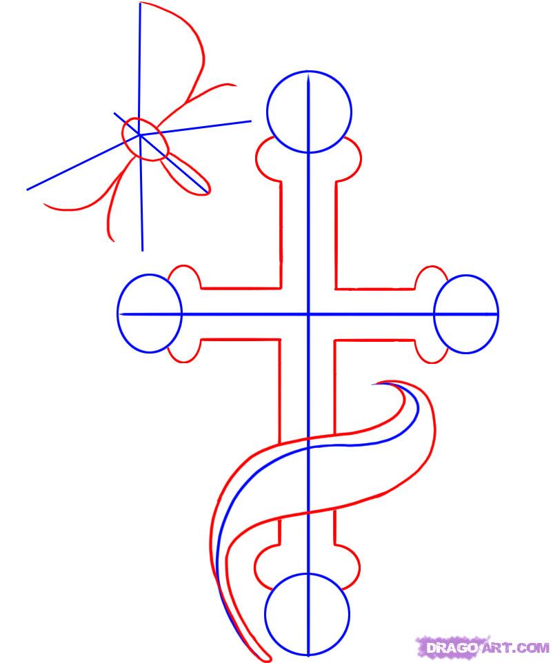 Как правильно рисуют крест