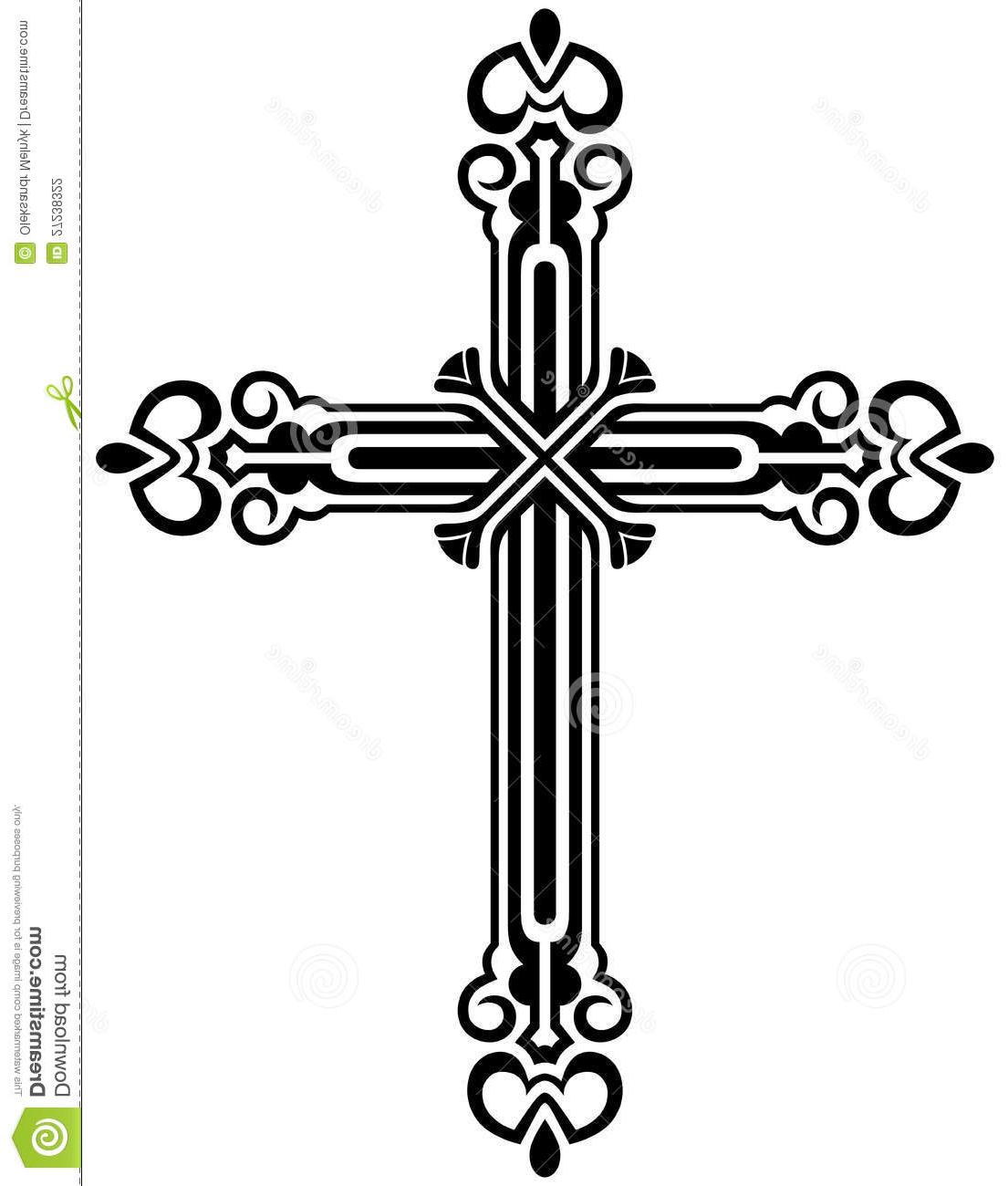 1105x1300 top crucifix clipart black and white religious cross design - Religious Cross Drawing