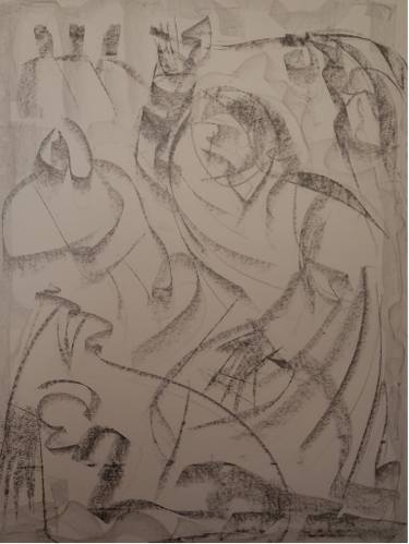 375x499 religious drawings pencil original expressionism religion pencil - Religious Drawings