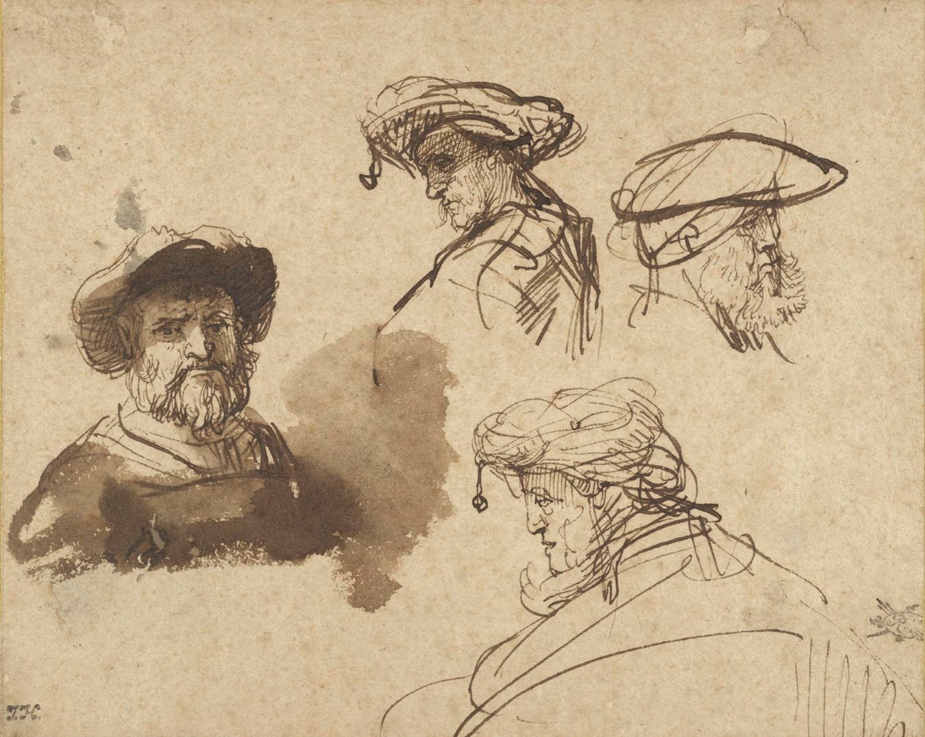 1350x1076 drawings - Rembrandt Drawings