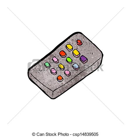 449x470 cartoon remote control vector clipart - Remote Control Drawing