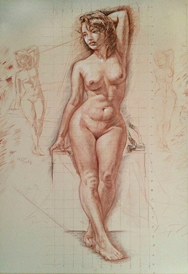 370x539 renaissance style figure drawing painting - Renaissance Figure Drawing