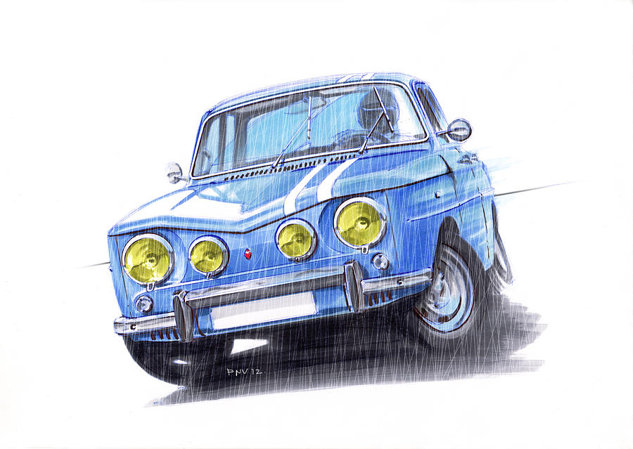 900x639 renault gordini amazing drift drawing - Renault Drawing