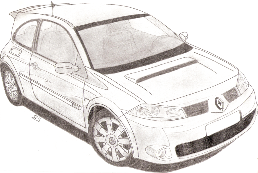 900x606 renault amazing drawing drawing skill - Renault Drawing