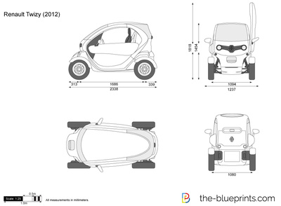 400x294 renault twizy vector drawing - Renault Drawing