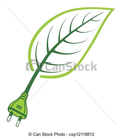 423x470 Green Power - Renewable Energy Drawing