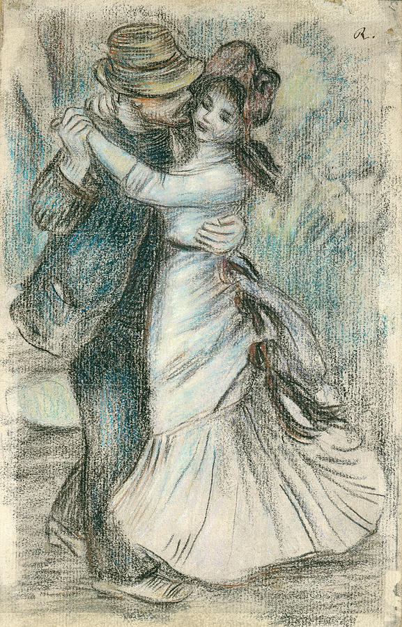 577x900 The Dance Drawing - Renoir Drawings