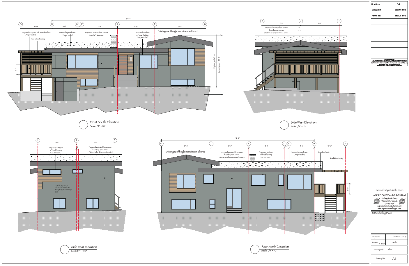 1405x917 house renovation drawings for permit application saanich - Renovation Drawings