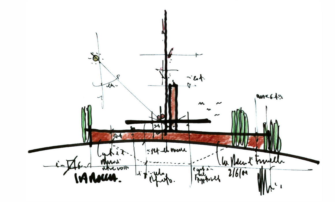 1161x701 the art of sketches renzo piano archiscapes - Renzo Piano Drawings