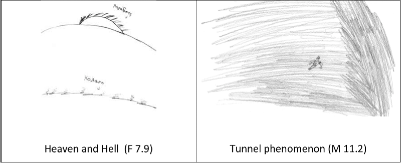 800x326 Figure From Exploring Children's Understanding Of Death Through - Representative Drawing