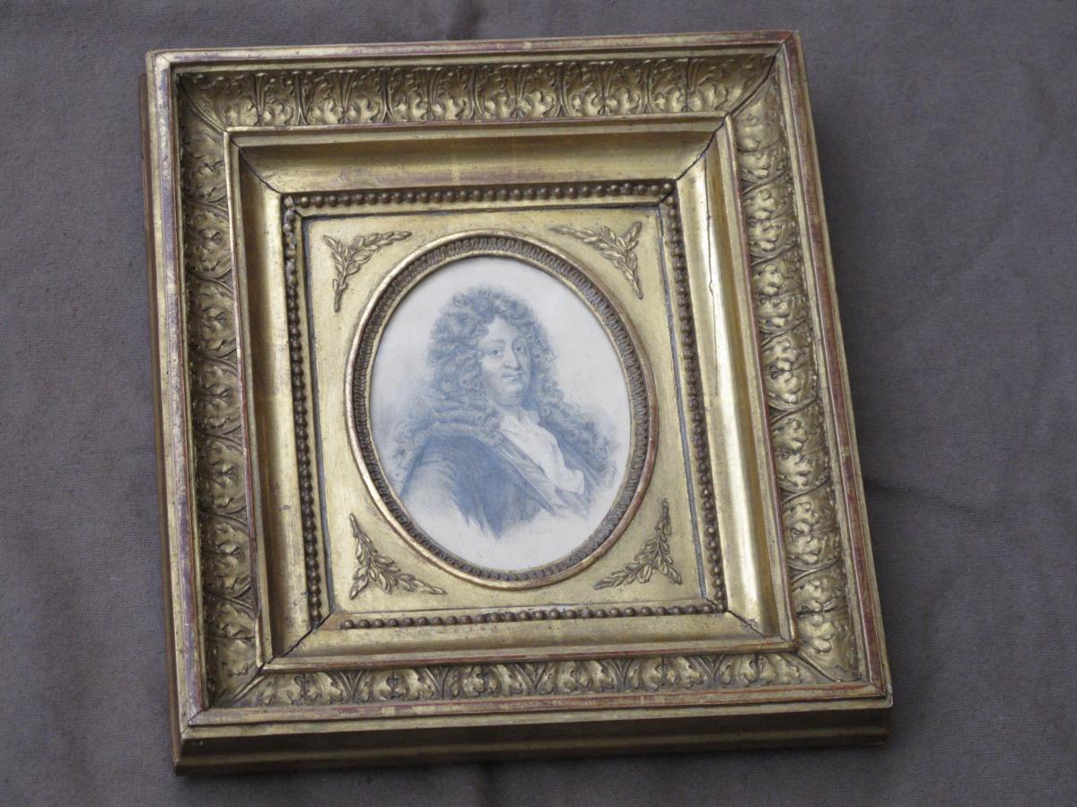 1200x899 Representative Drawing Racine In Beautiful Golden Wooden Frame - Representative Drawing