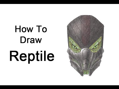 480x360 how to draw reptile from mortal kombat - Reptile Drawing