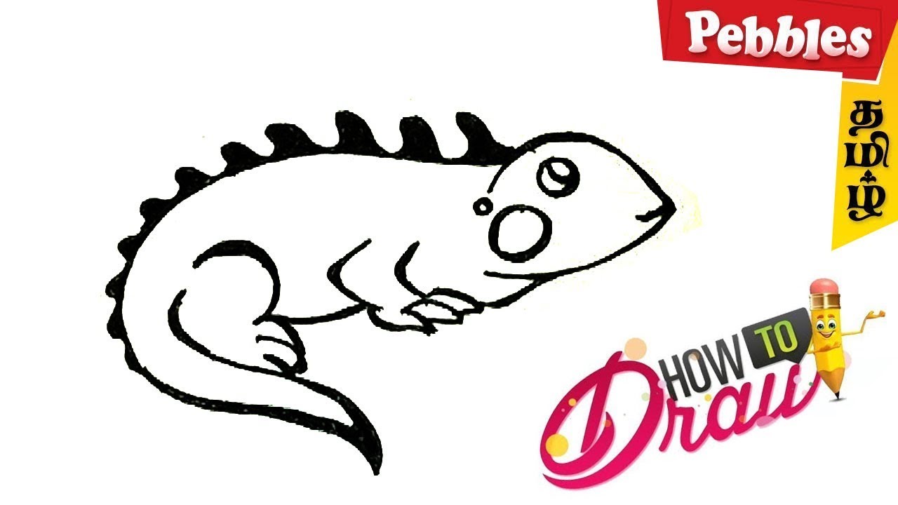 1280x720 how to draw a reptile drawing for kids easy step - Reptile Drawing