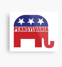 210x230 Republican Drawing Metal Prints Redbubble - Republican Elephant Drawing