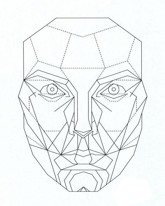 567x705 geometric head - Research Drawing