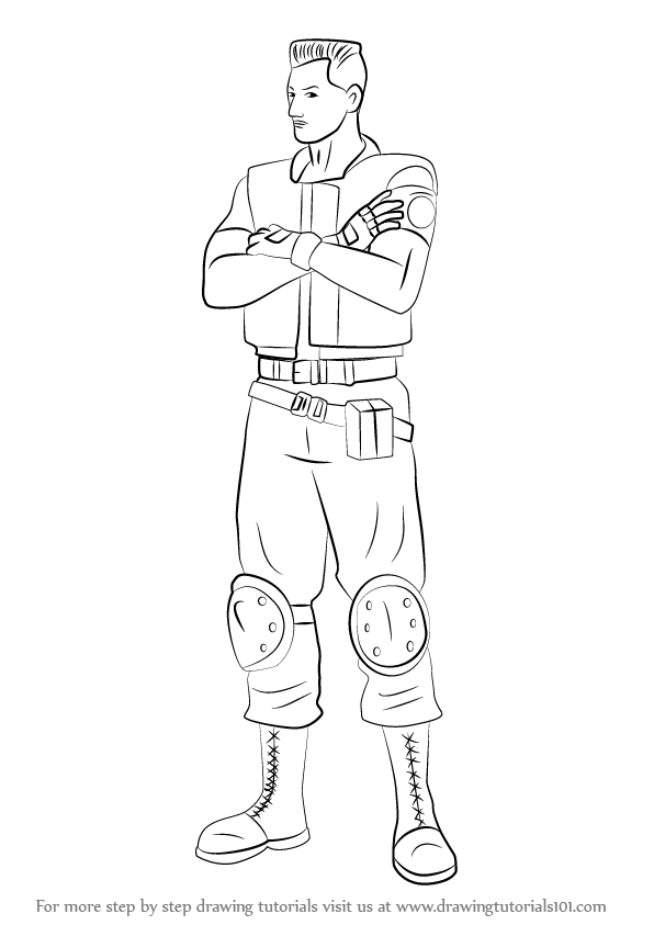 596x843 learn how to draw richard aiken from resident evil - Resident Evil Drawings