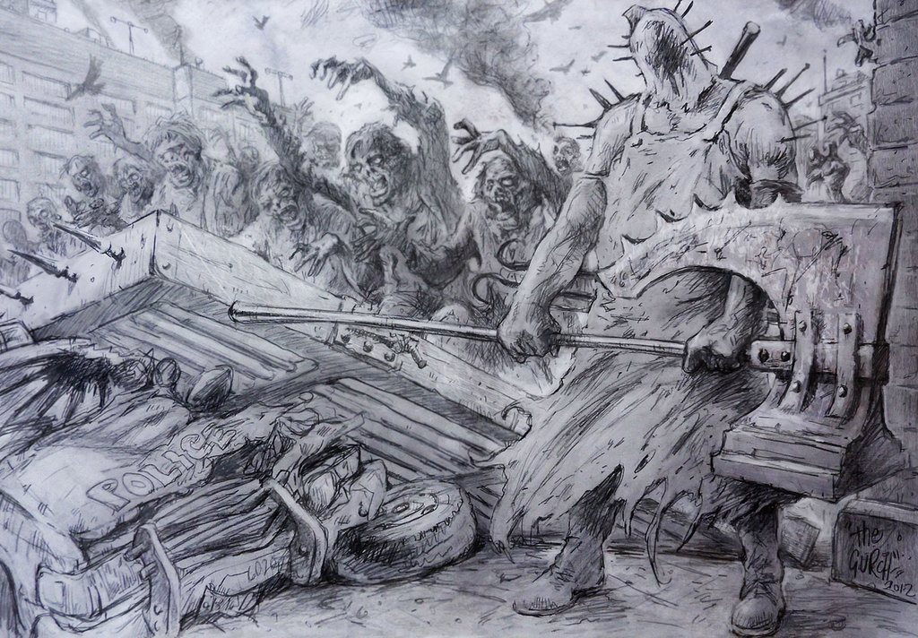 1024x712 Beautiful Moments In Bad Films - Resident Evil Drawings