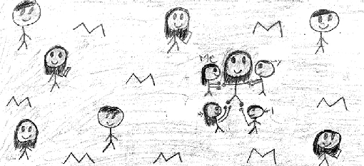 510x233 Photo Journal Drawing Representing Stage Developing - Responsibility Drawing