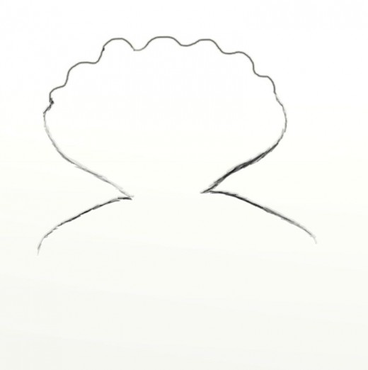 520x522 how to draw a clam feltmagnet - Rest Drawing