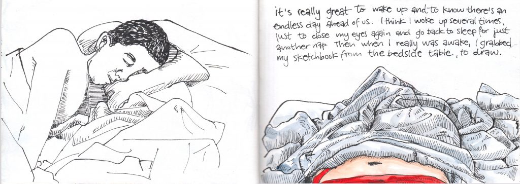 1024x363 travel journaling sleep - Rest Drawing