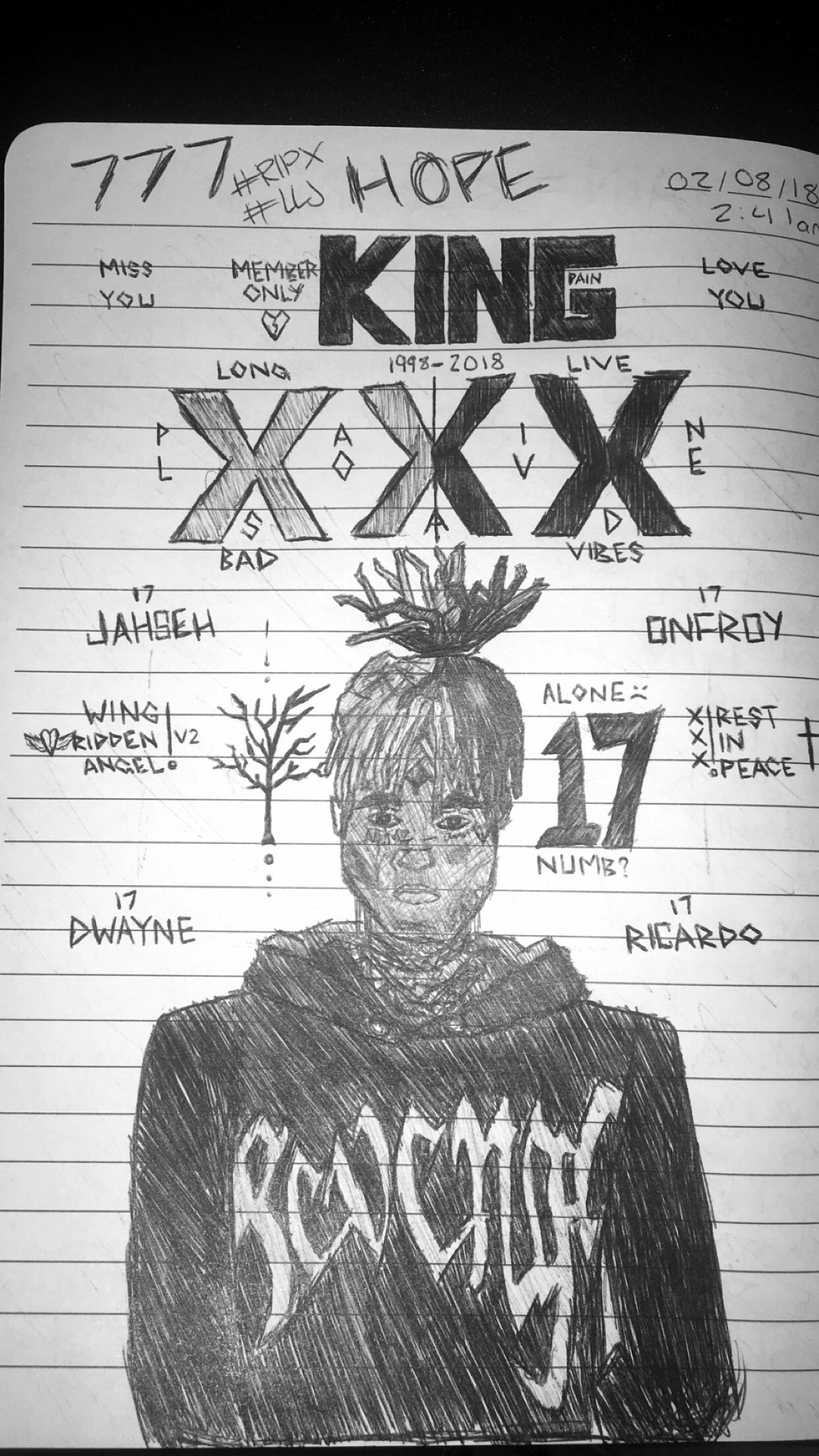 1242x2208 first time drawing, rest in peace jahseh, everyday mourning your - Rest In Peace Drawings